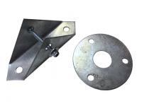 Подпятник и кольцо для растяжек для мачт D35 мм