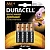 Батарейка AAA Duracell, 1.5В, упаковка 4шт