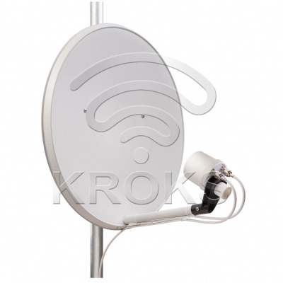 Kroks KIP9-1700/2700 DP MIMO 2x2 F разъем облучатель для офсетной антенны