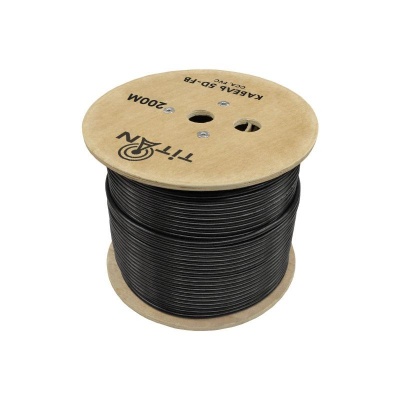 Кабель коаксиальный 5D-FB Titan CCA черный, 50 Ом